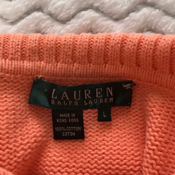 ORANGE TURTLE NECK SWEATER LAUREN (Ralph Lauren ) - Picture 4 of 5